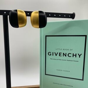 Givenchy Black and Gold Earrings
